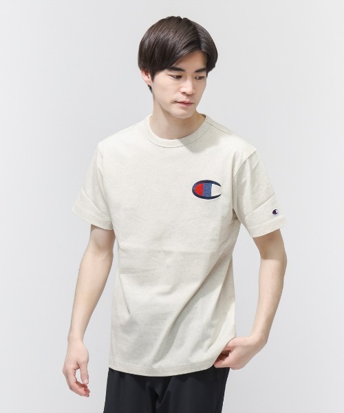 Champion（チャンピオン）の「【別注】チャンピオン  SHORT SLEEVE T-SHIRT 限定コラボ（Tシャツ/カットソー・メンズ・ホワイト/ブラック/アイボリー・LL/S/M/L）」の6枚目の写真