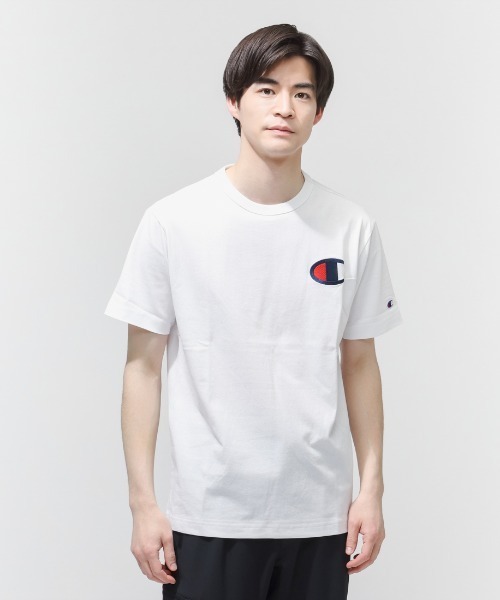 Champion（チャンピオン）の「【別注】チャンピオン  SHORT SLEEVE T-SHIRT 限定コラボ（Tシャツ/カットソー・メンズ・ホワイト/ブラック/アイボリー・LL/S/M/L）」の16枚目の写真