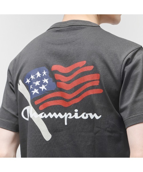 Champion（チャンピオン）の「【別注】チャンピオン  SHORT SLEEVE T-SHIRT 限定コラボ（Tシャツ/カットソー・メンズ・ホワイト/ブラック/アイボリー・LL/S/M/L）」の11枚目の写真