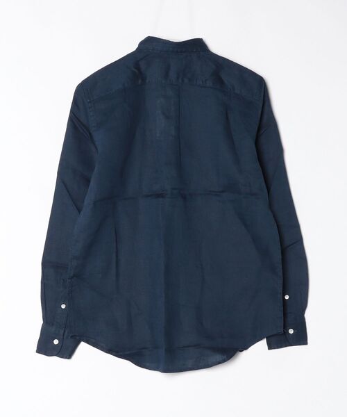 POLO RALPH LAUREN(ポロ ラルフ ローレン)の「クラシック フィット リネン シャツ(シャツ/ブラウス・レディース・ネイビー系1・S/XS/L/M/XL/XXS)」の7枚目の写真