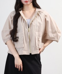 EGLANTINE 麻混ポケットブルゾン