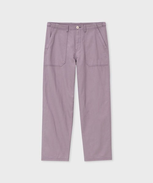 PS Paul Smith(ピーエスポールスミス)の「コットンリネン ベイカーパンツ / 162107 897Z(デニムパンツ・メンズ・グレイッシュブルー/ラベンダー/ミント/ライトベージュ・LARGE/MEDIUM/X-LARGE/SMALL/XX-LARGE)」の4枚目の写真