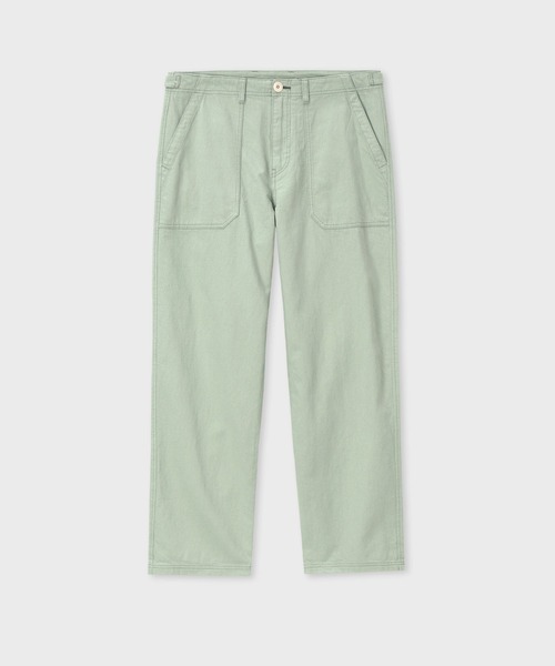 PS Paul Smith(ピーエスポールスミス)の「コットンリネン ベイカーパンツ / 162107 897Z(デニムパンツ・メンズ・グレイッシュブルー/ラベンダー/ミント/ライトベージュ・LARGE/MEDIUM/X-LARGE/SMALL/XX-LARGE)」の1枚目の写真