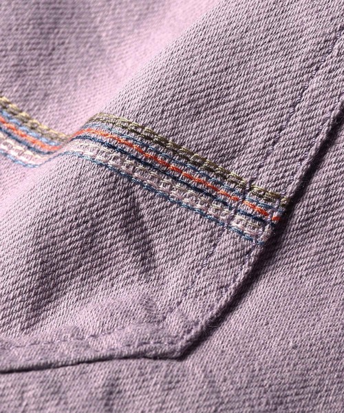 PS Paul Smith(ピーエスポールスミス)の「コットンリネン ベイカーパンツ / 162107 897Z(デニムパンツ・メンズ・グレイッシュブルー/ラベンダー/ミント/ライトベージュ・LARGE/MEDIUM/X-LARGE/SMALL/XX-LARGE)」の19枚目の写真