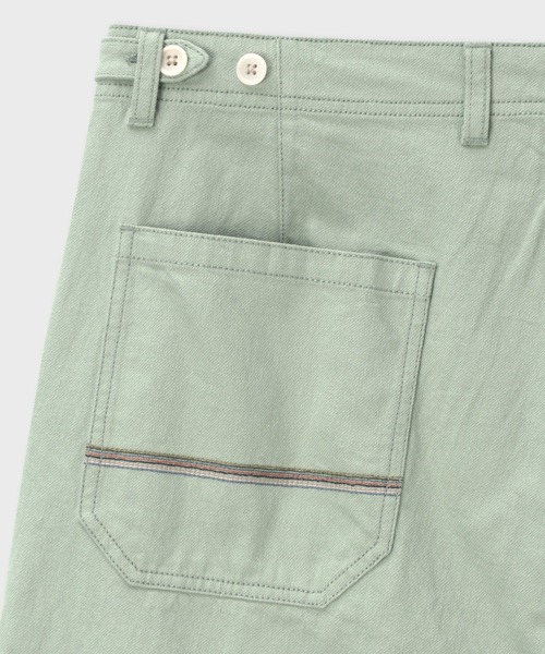 PS Paul Smith(ピーエスポールスミス)の「コットンリネン ベイカーパンツ / 162107 897Z(デニムパンツ・メンズ・グレイッシュブルー/ラベンダー/ミント/ライトベージュ・LARGE/MEDIUM/X-LARGE/SMALL/XX-LARGE)」の6枚目の写真