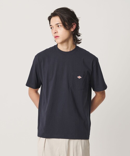 DANTON(ダントン)の「<DANTON>ポケット Tシャツ(Tシャツ/カットソー・メンズ・ナチュラル/ネイビー/ライトグレー/ホワイト・M/XL/L)」の4枚目の写真