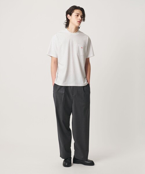 DANTON(ダントン)の「<DANTON>ポケット Tシャツ(Tシャツ/カットソー・メンズ・ナチュラル/ネイビー/ライトグレー/ホワイト・M/XL/L)」の5枚目の写真