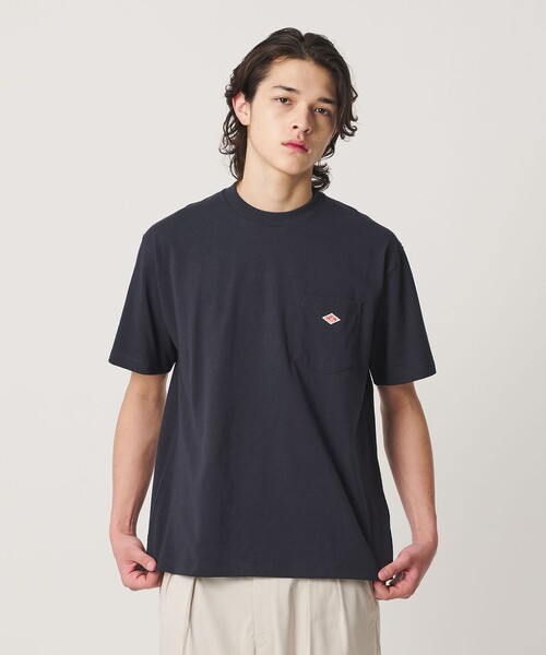 DANTON(ダントン)の「<DANTON>ポケット Tシャツ(Tシャツ/カットソー・メンズ・ナチュラル/ネイビー/ライトグレー/ホワイト・M/XL/L)」の6枚目の写真
