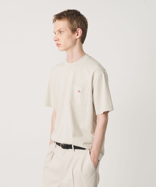 DANTON(ダントン)の「<DANTON>ポケット Tシャツ(Tシャツ/カットソー・メンズ・ナチュラル/ネイビー/ライトグレー/ホワイト・M/XL/L)」の8枚目の写真