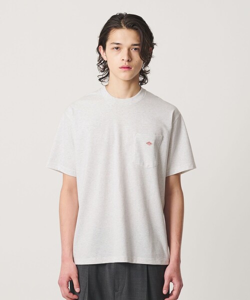 DANTON(ダントン)の「<DANTON>ポケット Tシャツ(Tシャツ/カットソー・メンズ・ナチュラル/ネイビー/ライトグレー/ホワイト・M/XL/L)」の9枚目の写真