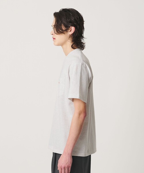 DANTON(ダントン)の「<DANTON>ポケット Tシャツ(Tシャツ/カットソー・メンズ・ナチュラル/ネイビー/ライトグレー/ホワイト・M/XL/L)」の10枚目の写真