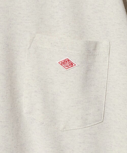 DANTON(ダントン)の「<DANTON>ポケット Tシャツ(Tシャツ/カットソー・メンズ・ナチュラル/ネイビー/ライトグレー/ホワイト・M/XL/L)」の16枚目の写真