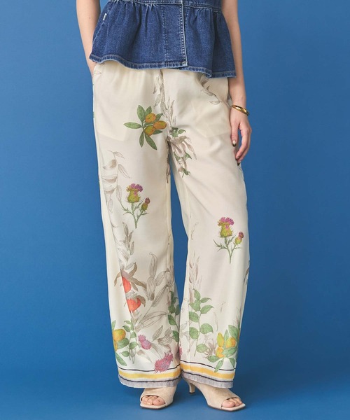 Gready Brilliant(グレディブリリアン)の「プリントローンボタニカルワイドパンツ(その他パンツ・レディース・ベージュ/ブラック・FREE)」の17枚目の写真