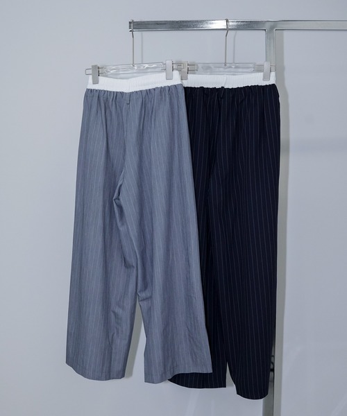 chuclla（チュクラ）の「ピンストライプ イージーワイドパンツ chw26s201（その他パンツ・レディース・グレー/ネイビー・M/L/S）」の10枚目の写真