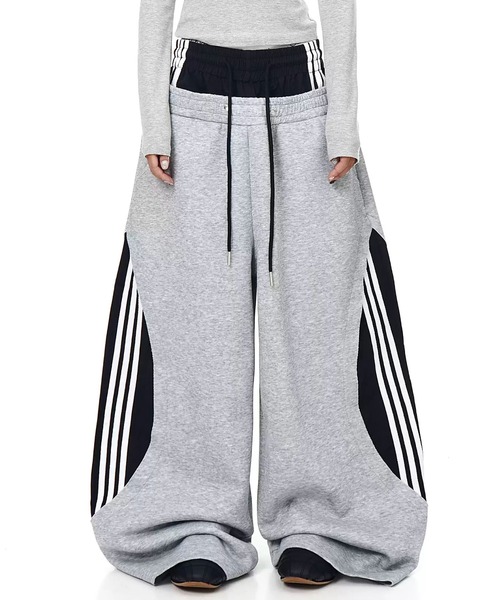 mushwear(マッシュウェア)の「フェイクレイヤードスウェットパンツ(スウェットパンツ・メンズ・ブラック/グレー・LARGE/MEDIUM/X-LARGE/SMALL)」の2枚目の写真