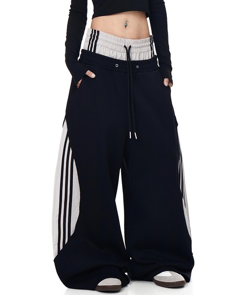 mushwear(マッシュウェア)の「フェイクレイヤードスウェットパンツ(スウェットパンツ・メンズ・ブラック/グレー・LARGE/MEDIUM/X-LARGE/SMALL)」の3枚目の写真