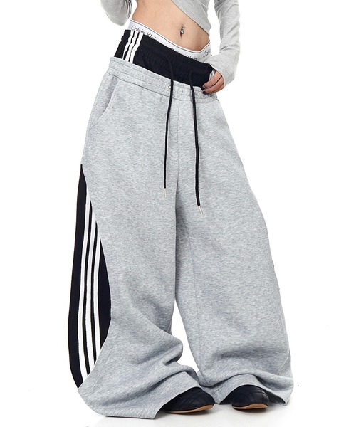 mushwear(マッシュウェア)の「フェイクレイヤードスウェットパンツ(スウェットパンツ・メンズ・ブラック/グレー・LARGE/MEDIUM/X-LARGE/SMALL)」の5枚目の写真