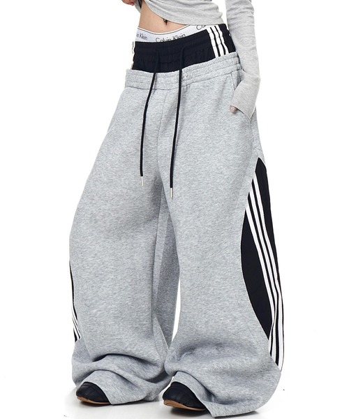 mushwear(マッシュウェア)の「フェイクレイヤードスウェットパンツ(スウェットパンツ・メンズ・ブラック/グレー・LARGE/MEDIUM/X-LARGE/SMALL)」の6枚目の写真