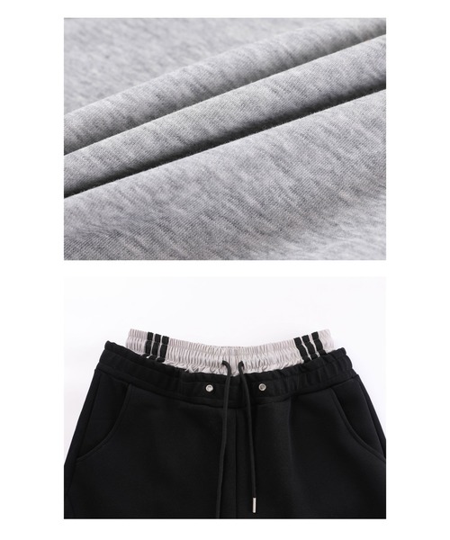 mushwear(マッシュウェア)の「フェイクレイヤードスウェットパンツ(スウェットパンツ・メンズ・ブラック/グレー・LARGE/MEDIUM/X-LARGE/SMALL)」の15枚目の写真