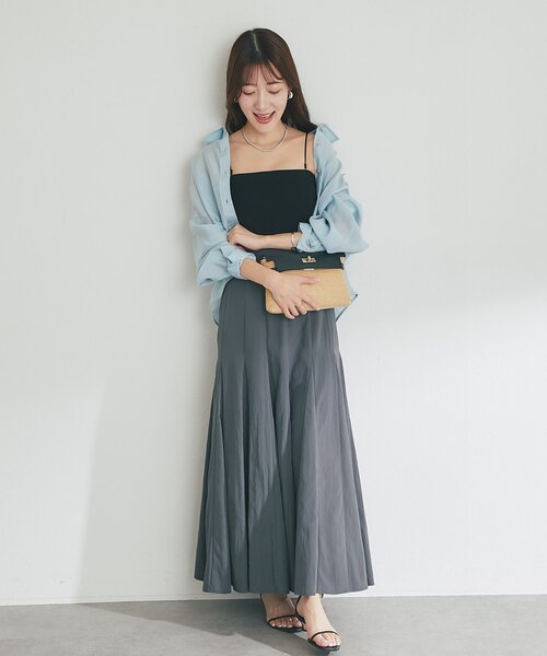 La boutique BonBon(ラブティックボンボン)の「【miki監修】カップ付2WAYキャミソール2(キャミソール・レディース・ブラック/ホワイト・FREE/PS)」の19枚目の写真