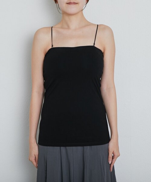 La boutique BonBon(ラブティックボンボン)の「【miki監修】カップ付2WAYキャミソール2(キャミソール・レディース・ブラック/ホワイト・FREE/PS)」の18枚目の写真