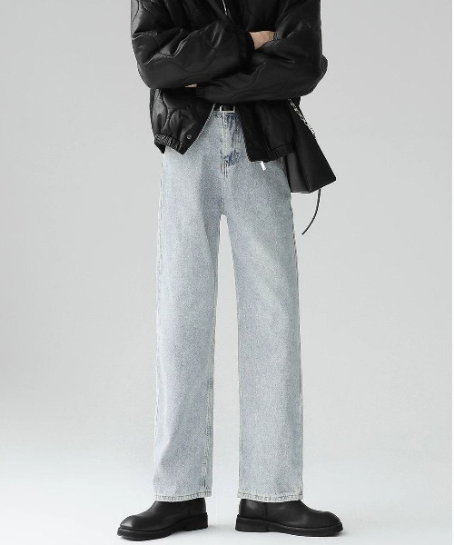 Otte(オッテ)の「ウォッシュドレープデニム(デニムパンツ・メンズ・ブラック/ライトブルー・MEDIUM/LARGE/X-LARGE/SMALL)」の2枚目の写真