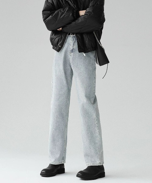 Otte(オッテ)の「ウォッシュドレープデニム(デニムパンツ・メンズ・ブラック/ライトブルー・MEDIUM/LARGE/X-LARGE/SMALL)」の5枚目の写真