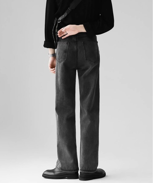 Otte(オッテ)の「ウォッシュドレープデニム(デニムパンツ・メンズ・ブラック/ライトブルー・MEDIUM/LARGE/X-LARGE/SMALL)」の7枚目の写真