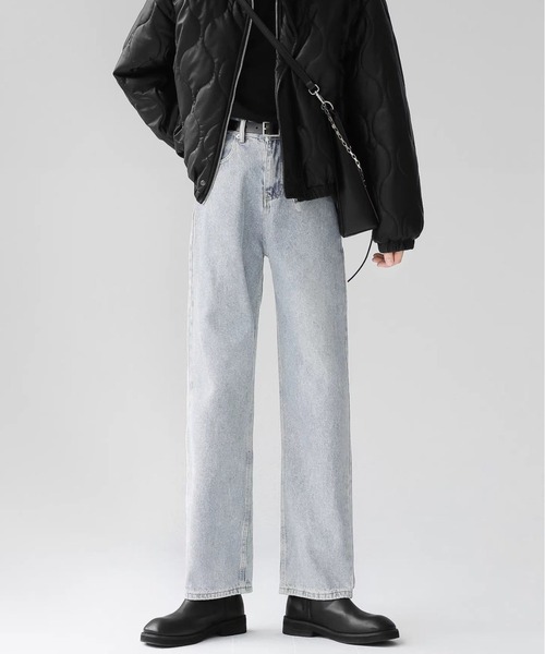 Otte(オッテ)の「ウォッシュドレープデニム(デニムパンツ・メンズ・ブラック/ライトブルー・MEDIUM/LARGE/X-LARGE/SMALL)」の6枚目の写真