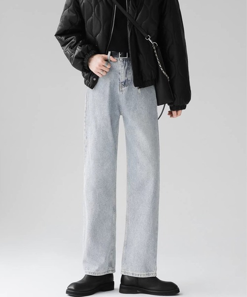 Otte(オッテ)の「ウォッシュドレープデニム(デニムパンツ・メンズ・ブラック/ライトブルー・MEDIUM/LARGE/X-LARGE/SMALL)」の4枚目の写真