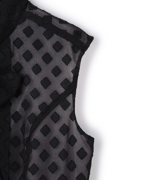 TOCCA(トッカ)の「SQUARE VEIL DRESS ドレス(ワンピース・レディース・ピンク系5/ブラック系5・6/0/2/4)」の15枚目の写真