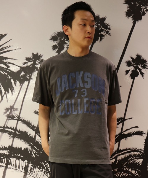 ムラサキスポーツ(ムラサキスポーツ)の「DEAR LAUREL/ディアローレル × ジャクソンマティス 半袖 Tシャツ コラボレーション DL26S-JM2102(Tシャツ/カットソー・メンズ・ブラック/イエロー/ネイビー・L/M)」の5枚目の写真