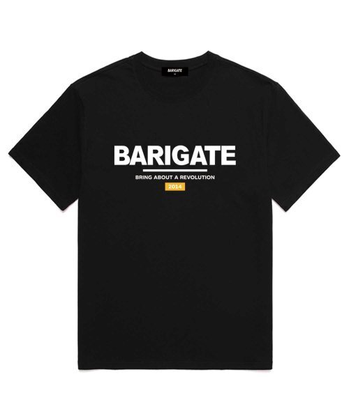 BARIGATE(バリゲート)の「シグネチャーロゴ半袖Tシャツ (BS001) ブラック/イエロー(Tシャツ/カットソー・レディース・その他・XX-LARGE/X-LARGE/SMALL/MEDIUM/LARGE)」の1枚目の写真