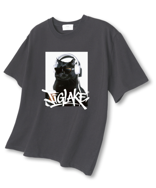 TI.GLAKE(ティーグレイク)の「ドンボドルミキャット オーバーサイズ 半袖Tシャツ ダークグレー(Tシャツ/カットソー・メンズ・その他・LARGE/X-LARGE/XX-LARGE)」の1枚目の写真