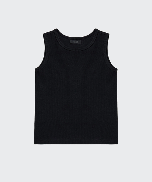 MUSINSA STANDARD KIDS（ムシンサスタンダードキッズ）の「エッセンシャルタンクトップ [ブラック]（Tシャツ/カットソー・レディース・その他・110/120/130/140/150/160）」の3枚目の写真