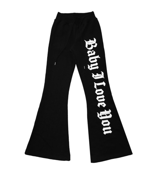 THEAIRTOWN(ジエアタウン)の「how sweet bootcut pt(スウェットパンツ・レディース・ブラック/ホワイト・FREE)」の11枚目の写真