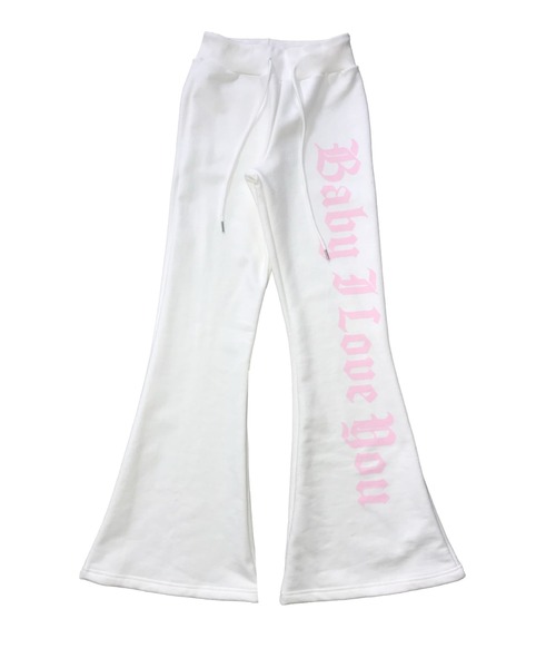 THEAIRTOWN(ジエアタウン)の「how sweet bootcut pt(スウェットパンツ・レディース・ブラック/ホワイト・FREE)」の10枚目の写真
