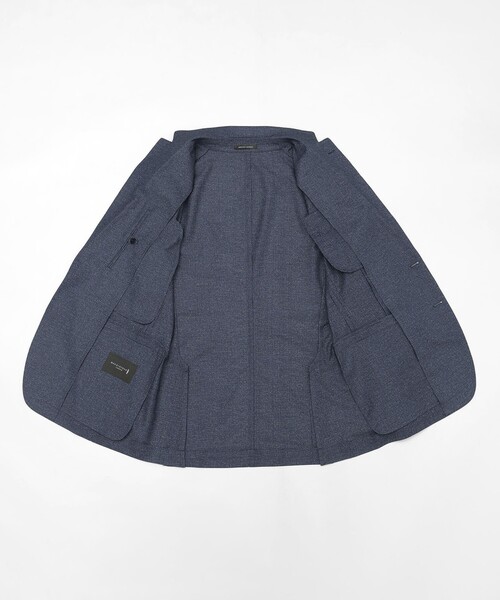 MACKINTOSH LONDON(マッキントッシュ ロンドン)の「【BREASY JACKET】トリコットプリントセットアップジャケット(テーラードジャケット・メンズ・グレー系その他/ブルー・38/40/36)」の9枚目の写真