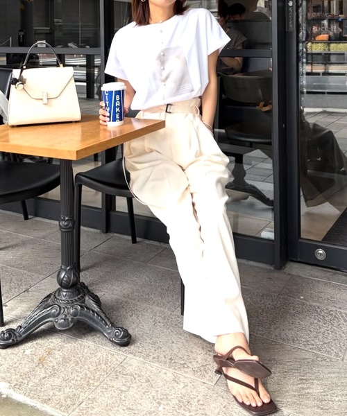 たぬき様　ドゥーズィエムクラス シルク混 カットソー シルクタッチスムースドルマンアソートプリントTシャツ Emma Taylor