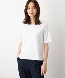 A/C DESIGN BY ALPHA CUBIC | クルーネックTシャツ【すごツヤ・UVカット・接触冷感】(Tシャツ/カットソー)