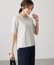 クルーネックTシャツ【すごツヤ・UVカット・接触冷感】