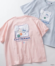 make a ray!（メイク ア レイ！）の「【75】【CHIIKAWA/ちいかわ】発泡プリント スイカ割り/ピースサイン Tシャツ（Tシャツ/カットソー）」