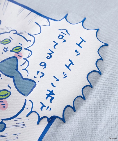 make a ray!(メイク ア レイ!)の「【75】【CHIIKAWA/ちいかわ】発泡プリント スイカ割り/ピースサイン Tシャツ(Tシャツ/カットソー・レディース・ピンク/ホワイト系その他/ホワイト/ピンク系その他/サックスブルー/ブルー系その他・M/S)」の11枚目の写真