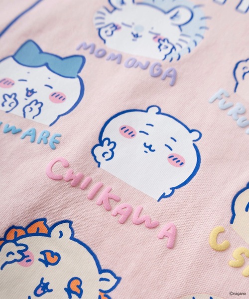 make a ray!(メイク ア レイ!)の「【75】【CHIIKAWA/ちいかわ】発泡プリント スイカ割り/ピースサイン Tシャツ(Tシャツ/カットソー・レディース・ピンク/ホワイト系その他/ホワイト/ピンク系その他/サックスブルー/ブルー系その他・M/S)」の16枚目の写真