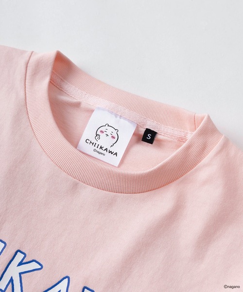 make a ray!(メイク ア レイ!)の「【75】【CHIIKAWA/ちいかわ】発泡プリント スイカ割り/ピースサイン Tシャツ(Tシャツ/カットソー・レディース・ピンク/ホワイト系その他/ホワイト/ピンク系その他/サックスブルー/ブルー系その他・M/S)」の17枚目の写真