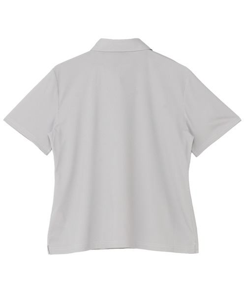 TOKYO SHIRTS（トウキョウシャツ）の「半袖ポロシャツ レディース（ビジネスシャツ・レディース・グレー・M/L/LL/XL）」の2枚目の写真