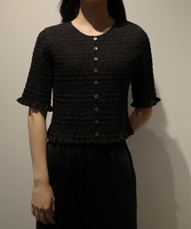 CLANE | CLANE SHIRRING HALF SLEEVE BLOUSE(シャツ/ブラウス)
