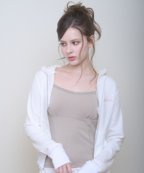 BELLIALEU(ベルリアル)の「BASIC LACE TANK OATMEAL(Tシャツ/カットソー・レディース・その他・FREE)」の1枚目の写真