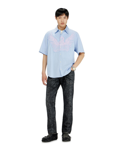 DIESEL（ディーゼル）の「メンズ 半袖シャツ S-SIMPLY-SS-AGCZ（シャツ/ブラウス・メンズ・ブルー系その他・46/48/50）」の3枚目の写真