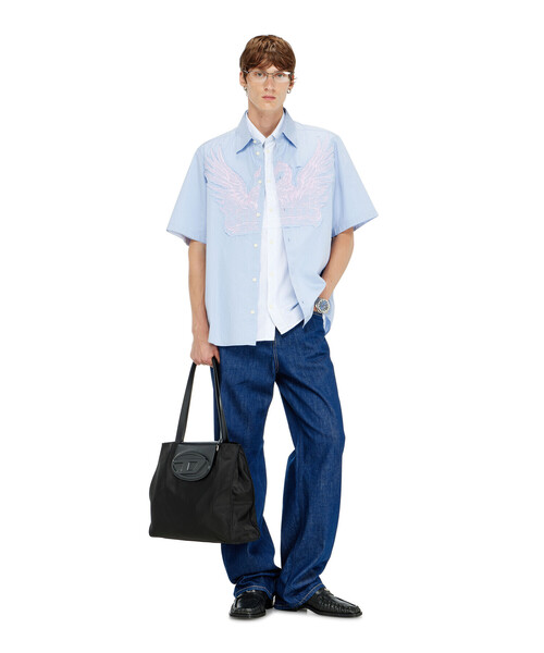 DIESEL（ディーゼル）の「メンズ 半袖シャツ S-SIMPLY-SS-AGCZ（シャツ/ブラウス・メンズ・ブルー系その他・46/48/50）」の6枚目の写真